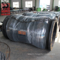 Durable flexible marine discharge rubber hose with steel flange